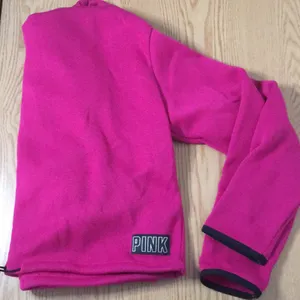 New Women’s PINK Victoria’s Secret Sweatshirt Hoodie Fuschia Size Small thumbnail 7