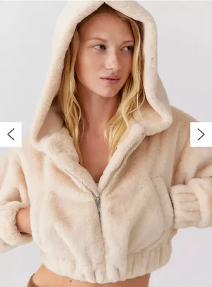 Urban Outfitters Faux Fur Crop Jacket thumbnail 1