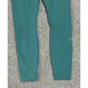 Alo Yoga Checkpoint 7/8 Leggings High Waist Drawstring Pockets Ocean Teal Sz XS thumbnail 4