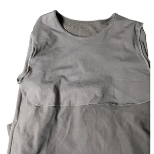 A New Day Medium Shimmer Metallic Long Sleeve Bodysuit Taupe Gray‎ Sparkle thumbnail 4