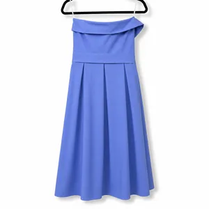NEW Lulus Trendsetting Choice Periwinkle Strapless A-Line Midi Dress Medium thumbnail 9