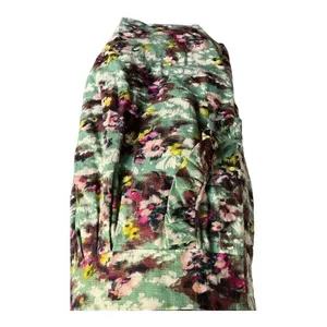 Darling April Dress Spearmint Green‎ Floral Linen Blend Pockets Large NWT thumbnail 9