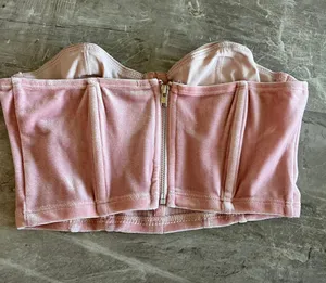 Adika Velvet Bustier Crop Top thumbnail 2