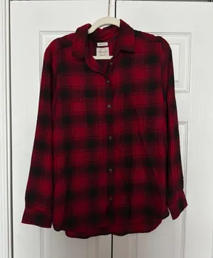American Eagle Boyfriend Fit Flannel thumbnail 1