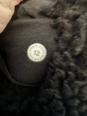 Lululemon Cinchable Fleece Cozy Zip-Up Black womens size 12 thumbnail 12