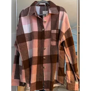 NEW Plaid Flannel Shirts Oversized Long Sleeve Button Down XL thumbnail 3