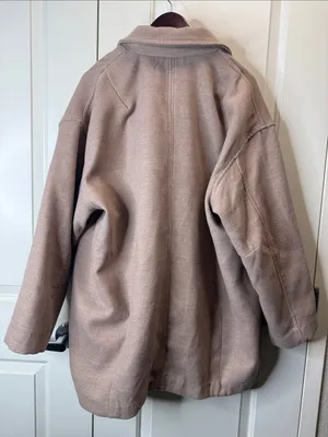 Free People Hannah Slouchy Blazer Pea Coat Jacket L thumbnail 7