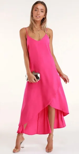 Lulus High Low Maxi Dress thumbnail 1