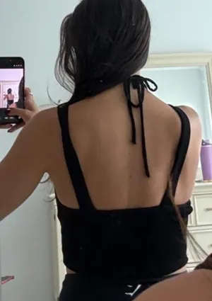 Elodie Crop Top Black thumbnail 2