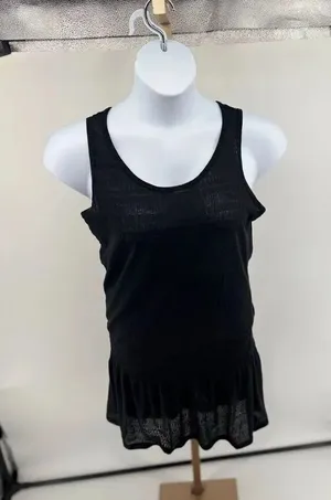 prAna Sleeveless Dress Smocked Waist Black Size L thumbnail 1
