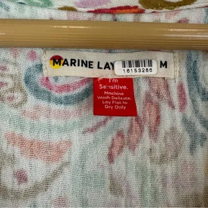 Marine Layer Scarlett Mini Dress Size Medium Women's Colorful V neck thumbnail 7
