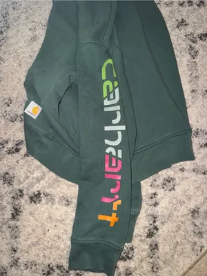 Carhartt Women's Crewneck Sweatshirt in Sage thumbnail 7