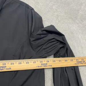 Madewell Dress 8 Black Seamed Long Sleeve Mini Poplin Shirtdress Pockets‎ NV025 thumbnail 7