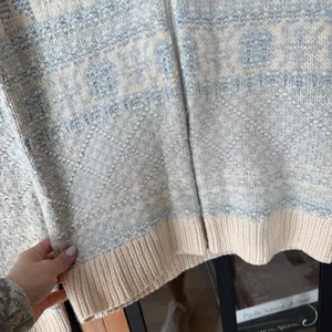 Vintage Ralph Lauren‎ Cashmere Ski Sweater Fair Isle Full Zip knit mockneck thumbnail 7