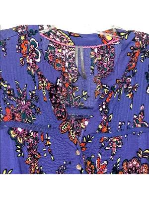 Anthropologie Long Sleeve Floral Paisley Boho Dress cottagecore granny thumbnail 4