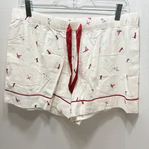 VICTORIA'S SECRET Short PJ SET Light Flannel Winter Wonderland Size Large NWT thumbnail 6