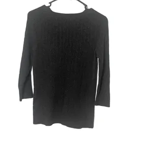 Gap Women's Size Small‎ Grey Fisherman Knit Cotton Sweater thumbnail 7