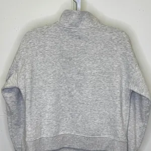 Hippie Rose Heather Gray Quarter Snap Mock Neck Sweatshirt‎ Medium Athleisure thumbnail 8