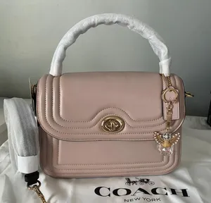 Coach Marlie Top Handle Satchel In Colorblock With Border Quilting thumbnail 1