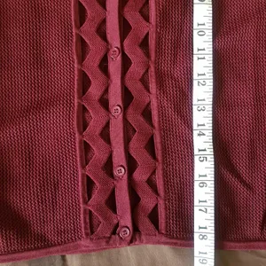 Sandro Sweater Long Sleeve Cropped Open Knit Top Cutout Mesh Quiet Luxury Sz XS thumbnail 12