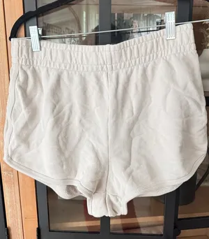 Aritzia wilfred sweat shorts heather cloud lounge cozy perfect fleece terry thumbnail 1