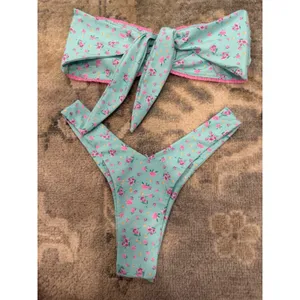 Kulani Kini's Mint Macaron Bikini Size M Bottom Sz L Top NEW $180 MSRP thumbnail 6