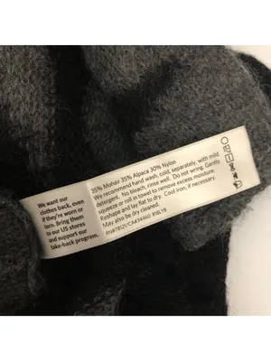 Eileen Fisher Womens Open Front Gray & Black Cardigan XXS Mohair Alpaca Blend thumbnail 5