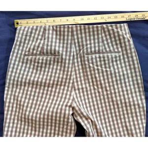 A New Day Womens Brown Gingham Check Side Zip Ankle Pants Size 16 thumbnail 14