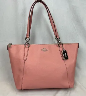 Coach F57526 Ava Tote Crossgrain Leather Bag Blush Pink / Silver - NEW w/ DEFECT thumbnail 1