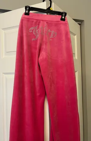 Juicy Couture Velour Pants Pink thumbnail 1