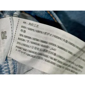 Abercrombie & Fitch Ultra Loose Low Rise Blue Denim Cropped Wide Leg Jeans Sz 27 thumbnail 4