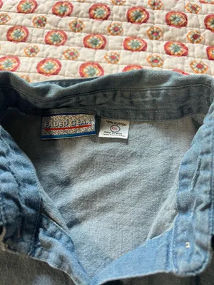Vintage 90s Snowman Denim Button Down Long Sleeve size XXL thumbnail 4