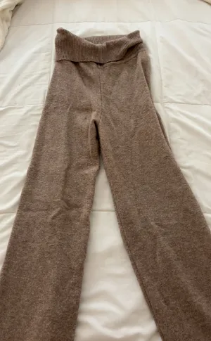 Sincerely Jules brown fold over leggings in XS thumbnail 1