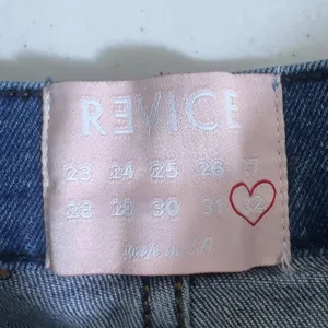 Revice Denim Distressed Straight Leg Jeans Blue Medium Wash Raw Hem Size 32 thumbnail 5
