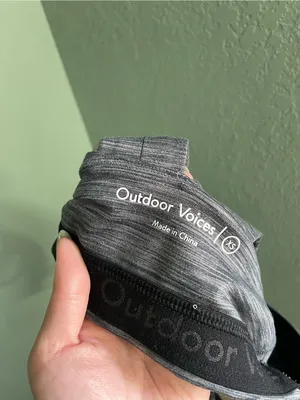 Outdoor Voices Freeform Sports Workout Bra Size XS Heathered Gray Unlined thumbnail 7