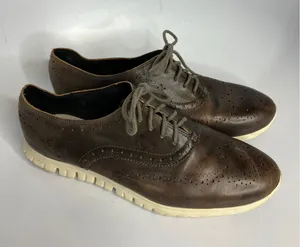 Cole‎ Haan zerogrand brown leather wingtip Oxford shoes women's size 10 casual thumbnail 1