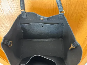 Tory Burch Black Leather Tote Bag thumbnail 3
