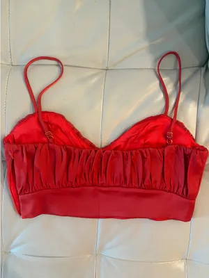 Meshki Crop Top Satin Red thumbnail 2