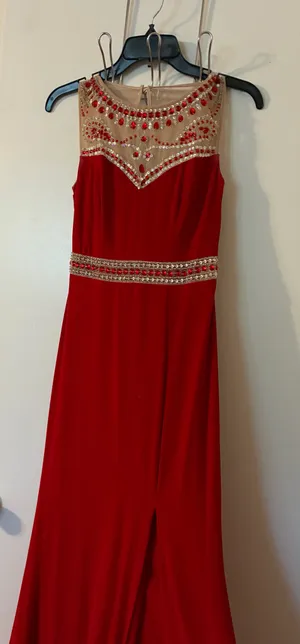 Red Prom Dress Size M thumbnail 2