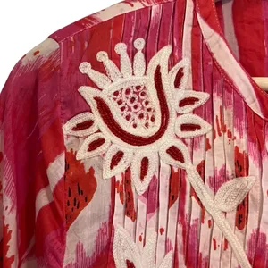 Soft Surroundings Womens Ikat Tunic Dress Size M Embroidered Beach Resort Boho thumbnail 4