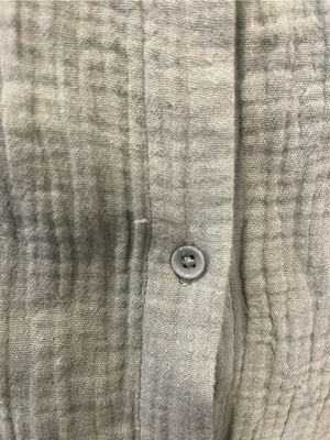 Anne Klein Light Sage Green Gauze Button-Down Shirt thumbnail 2