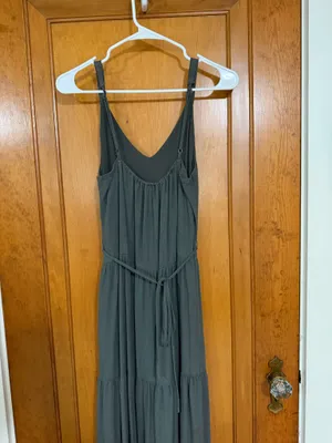 Splendid Dark green maxi dress v-neck thumbnail 2