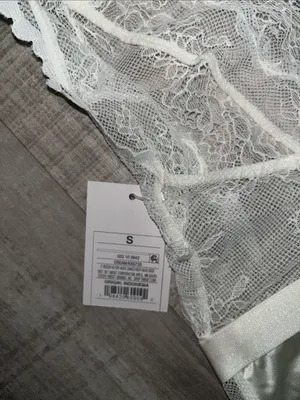 Auden Ivory Lace & Satin Sheer Bodysuit thumbnail 3