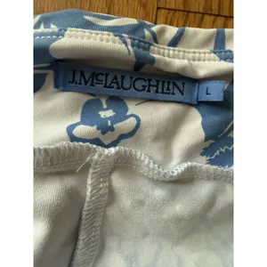 J.McLaughlin Pants Catalina Cloth Floral Pull‎ On Blue White Size L thumbnail 5