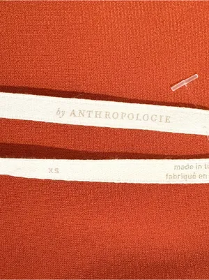 Anthropologie Rust Brown Aline midi dress spaghetti straps minimalist thumbnail 7