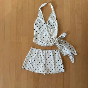 Princess Polly Beffanie polka dot halter top and skirt with shorts set thumbnail 2
