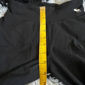 Abercrombie & Fitch Black Logo Flare Leggings Y2K 2000s Stretch Lounge Pants XS‎ thumbnail 7