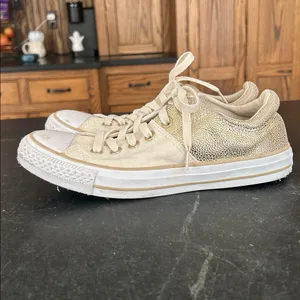 Converse Chuck‎ Taylor All Stars Madison low top sneaker gold cream women’s 8 thumbnail 4