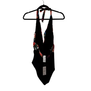 Cupshe Womens‎ Floral Halter One Piece Tummy Contouring Swimsuit Size M thumbnail 7