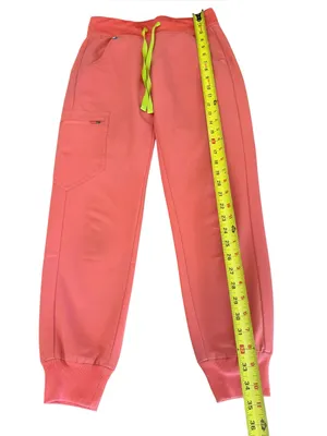 FIGS Zamora Joggers Scrub Bottoms Hot Coral Womens Size XXS Petite. thumbnail 8